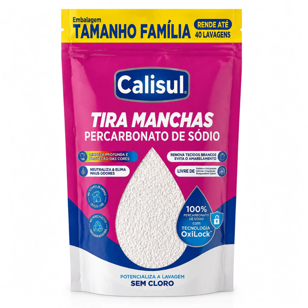 Percarbonato 100% Puro Tira Manchas Roupas Brancas e Coloridas - Imagem 2
