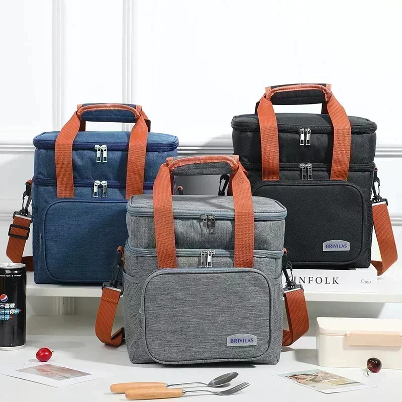 Bolsa Térmica Tipo Lancheira Mochila com Grande Capacidade Viagens Piquenique(Dois modelos)