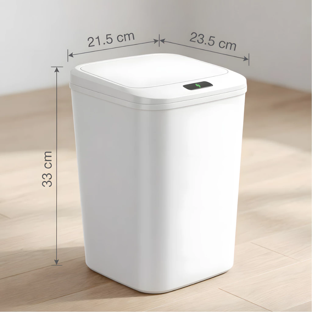 Lixeira Inteligente Com Sensor Automática Banheiro Lixeira Automática De 16 Litros Com Sensor Balde Lixo - Imagem 3
