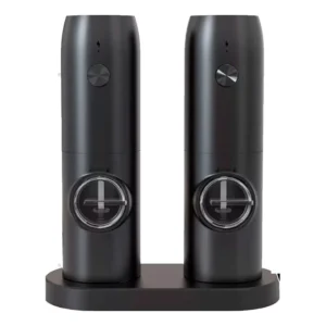 KIT Moedor Elétrico de Sal e Pimenta Preto Ajuste de Granulagem | Fácil de Usar e Elegante